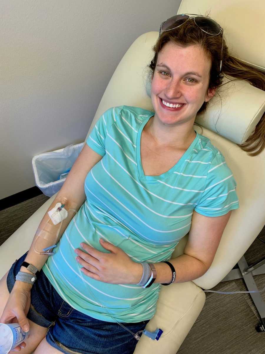 ‘You’re supposed to be glowing, showing off your pregnant belly